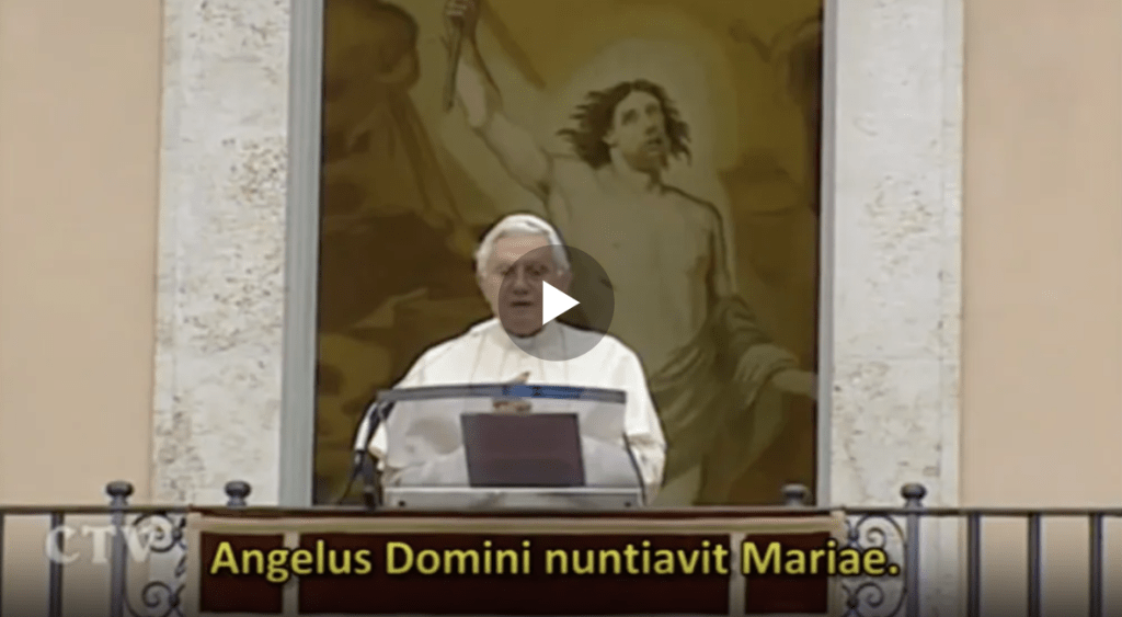 Ángelus con Papa Benedicto XVI