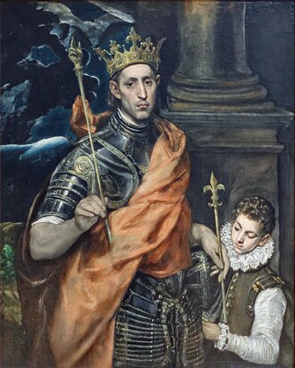 Luis IX el Santo, por El Greco